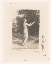 Maagd van Lycus wandelt in de natuur Żebrak Gedichten van André Chénier (tytuł serii) Ilustracje do wierszy André Chéniera (tytuł serii)