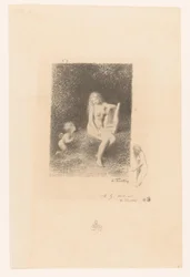 Muze van de muziek spotkał Amora Tak śpiewały kolejne najady XXI Gedichten van André Chénier (tytuł serii) Ilustracje do wierszy André Chéniera (tytuł serii)