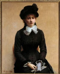 Portret Louise Riesener Louise Riesener (1860-1944) jest córką malarza Leona Riesenera. Obraz Henri Fantina Latoura (Fantin-Latour