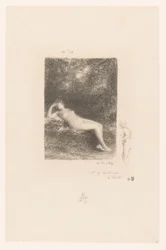 Slapende waternimf Wiem, kiedy południe sprawia, że ​​chcą cienia XXVII Gedichten van André Chénier (tytuł serii) Ilustracje do wierszy André Chéniera (tytuł serii)