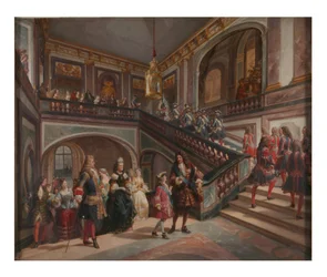 Młody Ludwik XV w Wersalu