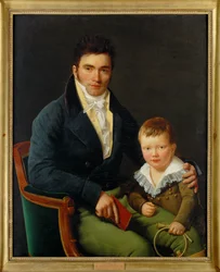 Barbet i jego syn (obraz na płótnie)