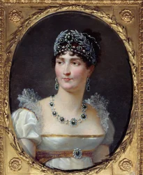 Portret cesarzowej Josephine de Beauharnais (1763-1814) Obraz Henri Francois Riesener (1767-1828) 1806 Malmaison, muzeum zamkowe