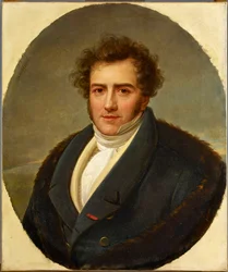 Portret kompozytora Francois-Adriena Boieldieu (1775-1834), autorstwa Riesenera, Henri-Francoiss (1767-1828). Olej na płótnie. Filharmonia Paryska