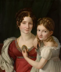 Portret matki z córką , 1816-1822 .
