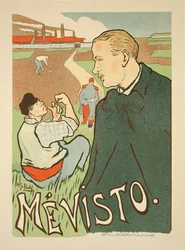 Reprodukcja plakatu reklamującego "Mevisto", Paryż
