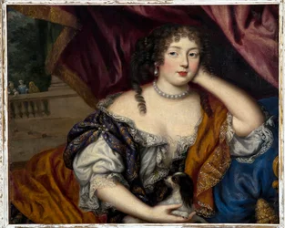 Louise Renee de Penancoet de Keroual (1649-1734) Księżna Portsmouth i Aubigny - Portret Louise Renee de Penancoet de Keroualle, ulubionej kochanki króla Anglii Karola II (1630-1685)