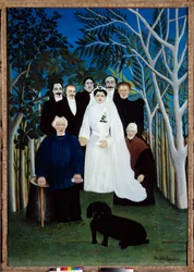 Ślub około 1905 r. Obraz Henri Rousseau dit Le Douanier (1844-1910)