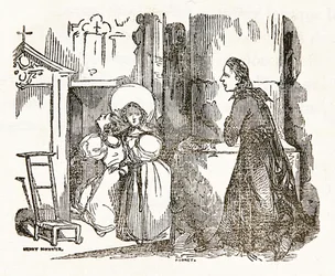 Czerwone i czarne Stendhala (Marie-Henri Beyle) (1783-1842), strona tytułowa z Księgi 1