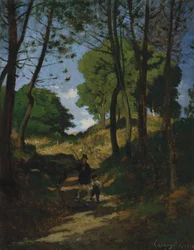 Jodła w Les Trembleaux, niedaleko Marlotte Sapins aux Trembleaux w Marlotte, 1854.