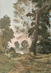Z Akwareli Henri Harpignies, c1839-1898, 1898