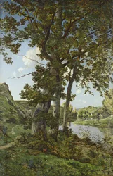Dęby w Château-Renard, 1875