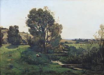 Widok z Moncel-sur-Seine, c.1868