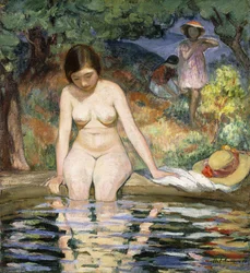 Kuracjusz; Baigneuse, 1910