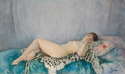 Akt na skórze lamparta, Le Cannet, 1926