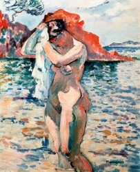 Kąpiący się, 1906.