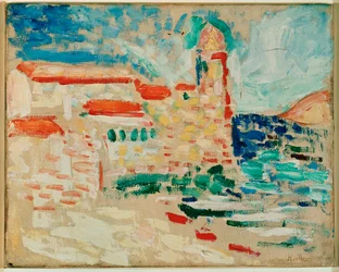 Widok na Collioure (obraz na płótnie)