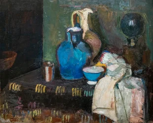 Niebieski dzbanek