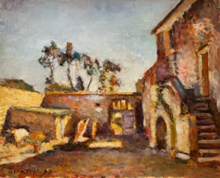 Dziedziniec młyna w Ajaccio