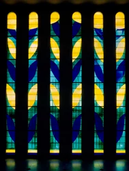 Witraż z kaplicy Rosaire, znanej również jako kaplica Matisse