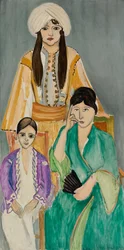 Trzy siostry na szarym tle (Les Trois soeurs sur fond gris)