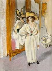 Kobieta w bieli, ok. 1918-19 (olej na płótnie)