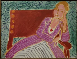 jeune fille assise robe persanne 1942 (olej na płótnie)
