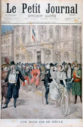 Ślub na rowerze, Francja, 1897
