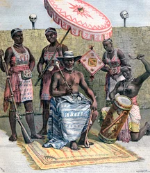 Behanzin, król Dahomeju, 1892