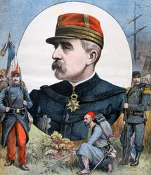 Generał Jacques Duchesne, dowódca francuskich sił ekspedycyjnych na Madagaskar, 1894