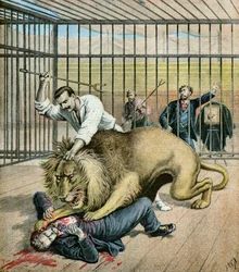 Leon Eysette chcący zostać sfotografowany, 1895 r. (ilustracja)