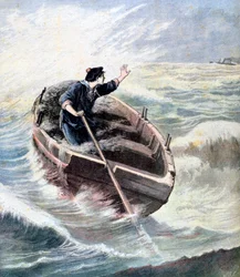 Zagubiony na morzu, 1891