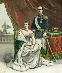 Portret króla Grecji Jerzego I
