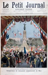 Prezydent Faure na ceremonii inauguracji pomnika w Nicei, 1896 r.