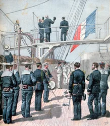 Salut dla flagi, francuskie manewry morskie, 1891