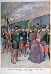 Powrót 200 pułku z Madagaskaru, 1896