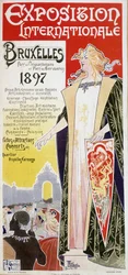 Plakat Międzynarodowej Wystawy w Brukseli w 1897 roku