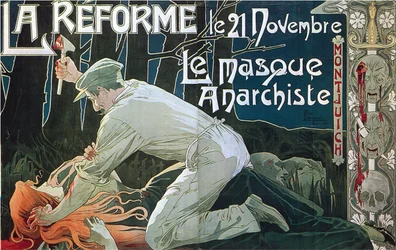 Reformacja 21 listopada, maska ​​anarchistyczna, 1897