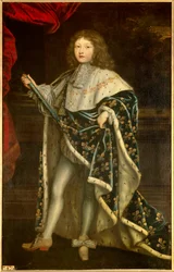 Portret Ludwika XIV jako dziecka (1638 - 1715) w sakralnym stroju