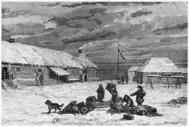 Handel futrami na Alasce, Fort Saint-Michel, 1867 r.
