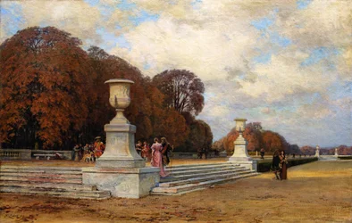Schody z różowego marmuru w Wersalu, 1899.