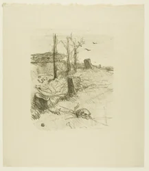 Cmentarz w Galicji, z Au Pied du Sinaï