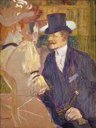 Anglik (William Tom Warrener, 1861-1934) w Moulin Rouge
