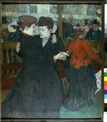 W Moulin-Rouge. Dwóch tancerzy