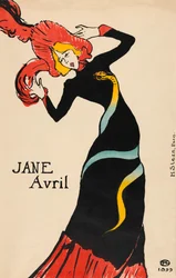 Plakat Jane Avril autorstwa Henri de Toulouse-Lautrec