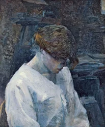 La Rousse w białej bluzce, 1889
