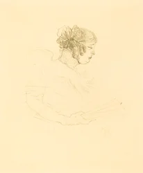 Luce Myres w profilu (Luce Myrès, de profil)