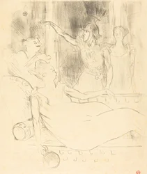 Pani Simon-Girard, Brasseur i Guy w La belle Helene Pani Simon-Girard, Brasseur..., 1895.