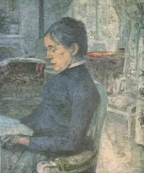 „Portret czytania matki artysty”, 1881, 1952.