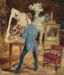 Princeteau w swojej pracowni; Princeteau w swojej pracowni, 1881